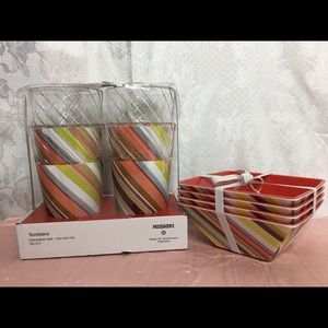 Tumblers and bowls set